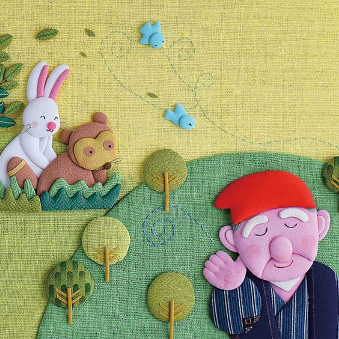 布のイラスト聞き耳頭巾