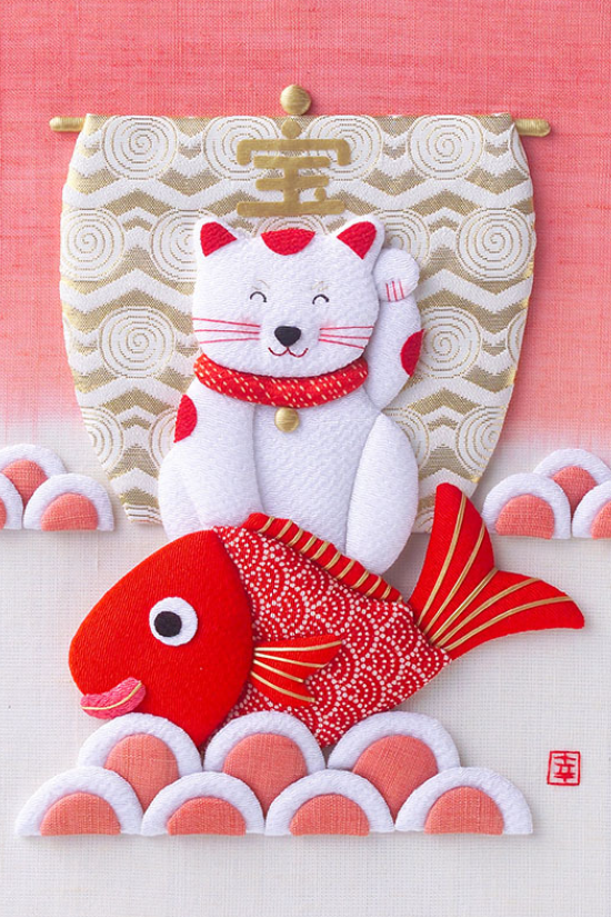 縁起のよい招き猫