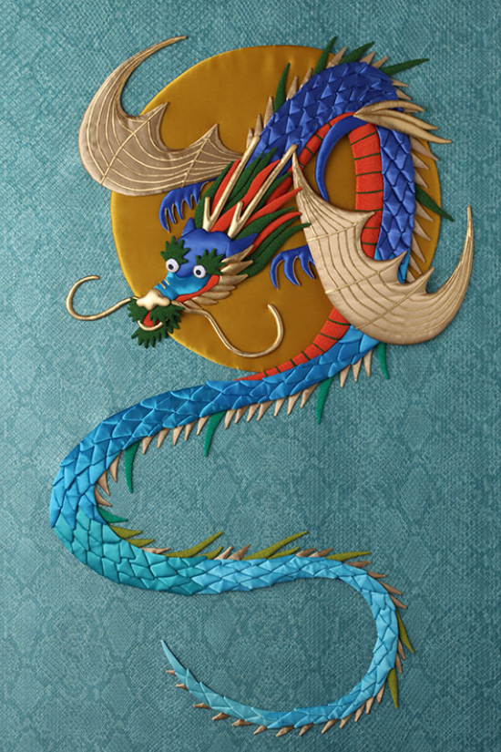 昇り竜、布絵