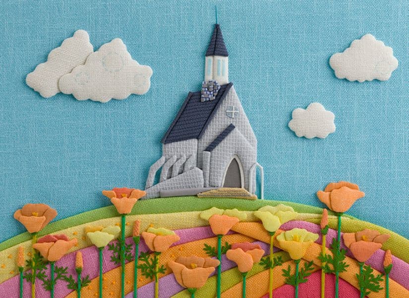 calender_牧歌の里花の教会