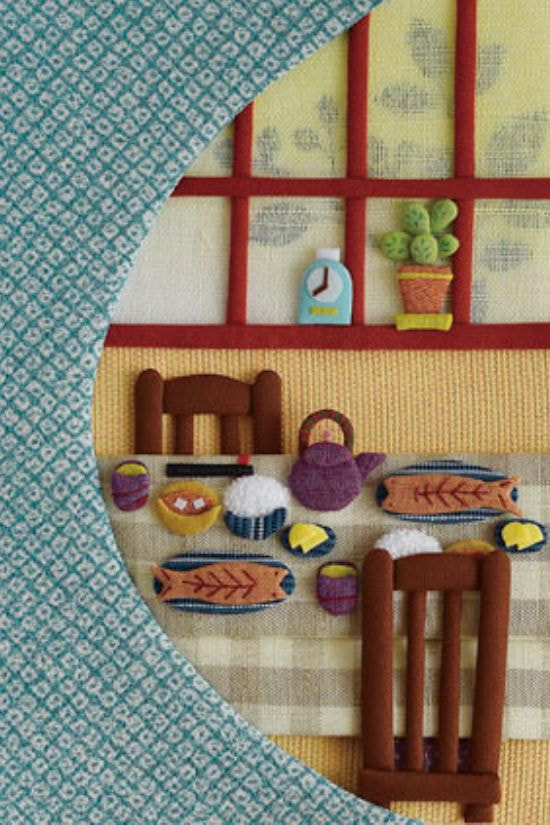 布のイラスト 昭和の食卓