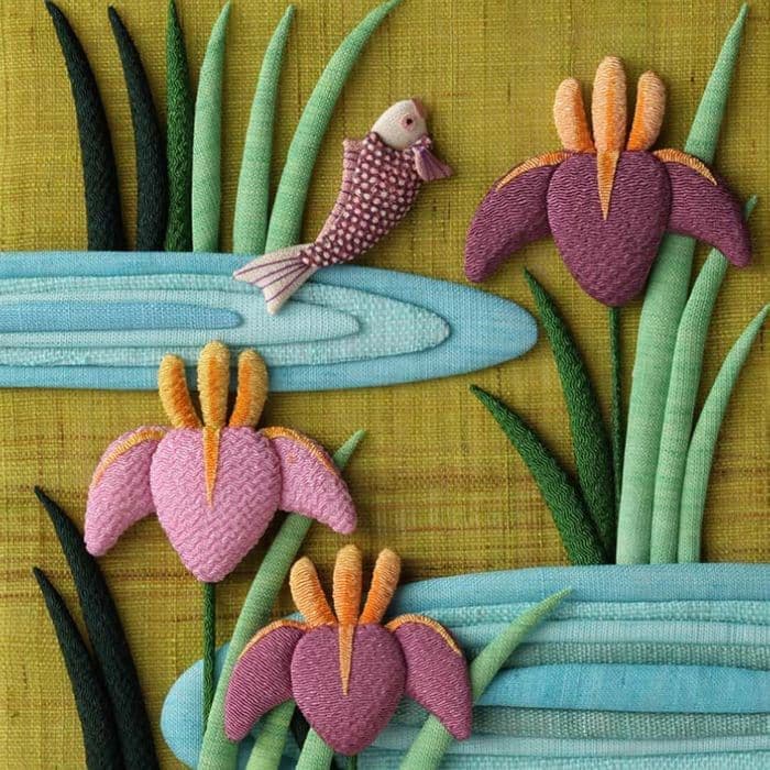fabric art 花札