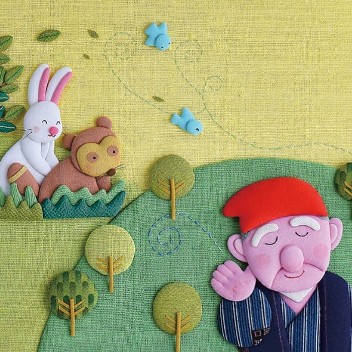 布のイラスト聞き耳頭巾